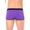 Mini-Pant Violet échancré avec zip