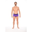 Mini-Pant Violet échancré avec zip