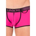 Mini-Pants Magenta échancré avec zip