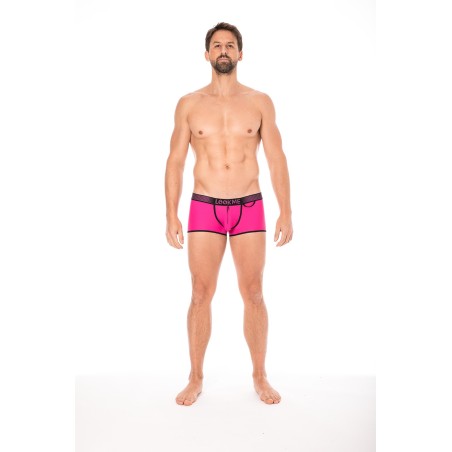 Mini-Pants Magenta échancré avec zip