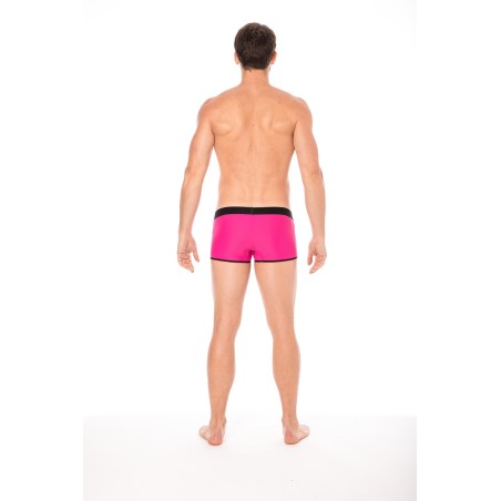 Mini-Pants Magenta échancré avec zip