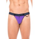 Slip violet échancré avec zip