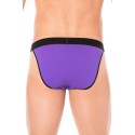 Slip violet échancré avec zip