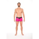 Boxer magenta similicuir brillant