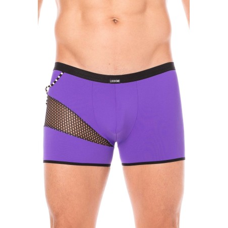 Boxer violet filet et corde