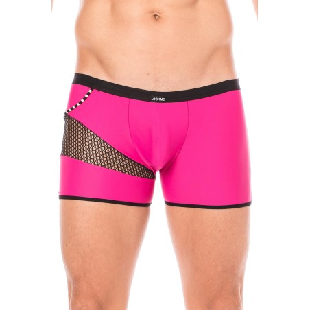 Boxer magenta filet et corde