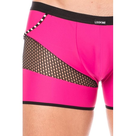 Boxer magenta filet et corde