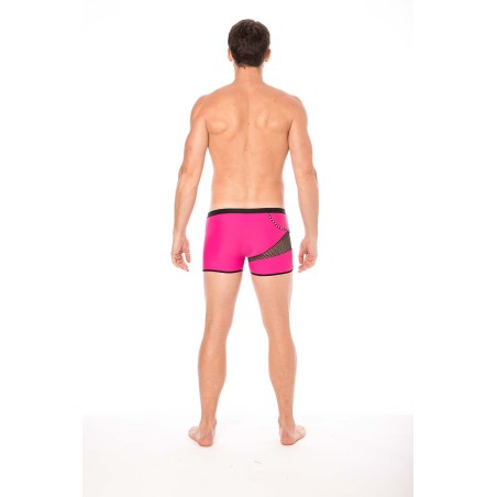 Boxer magenta filet et corde