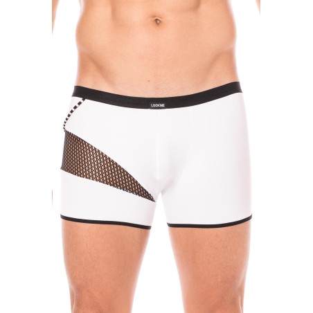 Boxer blanc filet et corde