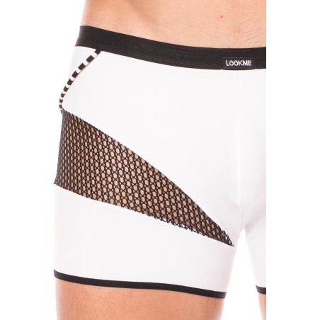 Boxer blanc filet et corde