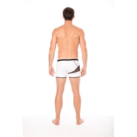 Boxer blanc filet et corde