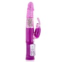 Vibromasseur rabbit rose avec billes rotatives USB