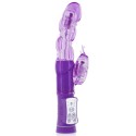 Vibromasseur rabbit violet tête rotative 32 programmes USB