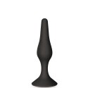 Plug anal ventouse noir taille S