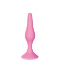 Plug anal ventouse rose taille S