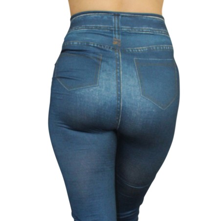 Legging bleu style jean neuf