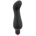 Vibromasseur noir 7 vitesses courbé point G waterproof