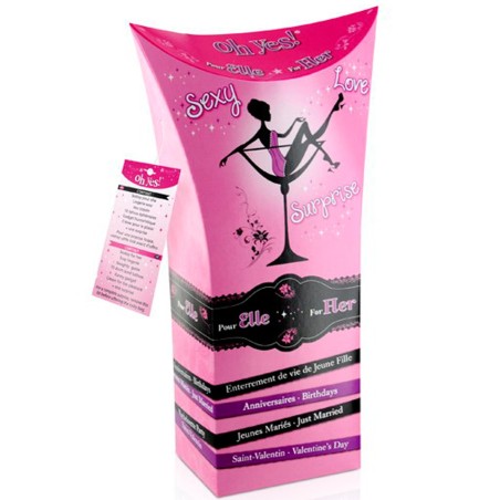 Boîte cadeau sexy fille sextoys jeu creme de plaisir gadget