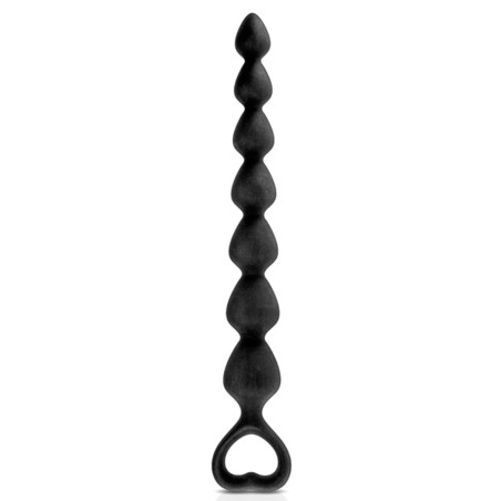 Chapelet plug anal noir 27cm