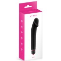 Vibromasseur noir 7 vitesses réaliste silicone lisse