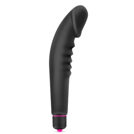 Vibromasseur stimulateur réaliste point G noir silicone 7 vitesses