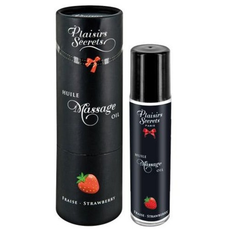 Huile de massage comestible fraise 59ml