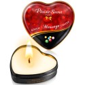 Mini bougie de massage bubble gum boîte coeur 35ml