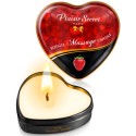 Mini bougie de massage fraise boîte coeur 35ml