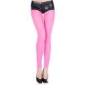 Legging rose fin opaque et uni