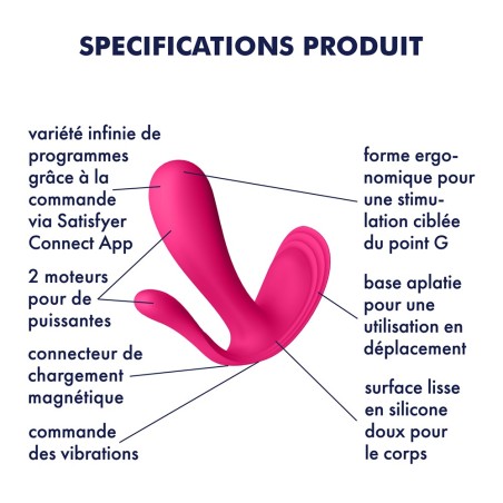 Satisfyer Vibromasseur connecté Top secret + - Satisfyer