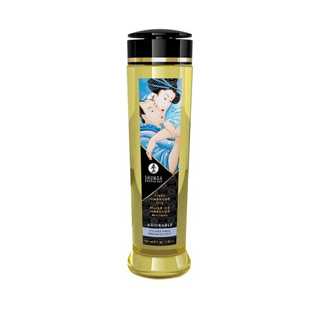 Huile de massage frissons de coco aphrodisiaque 240ml