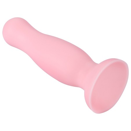 Plug anal ventouse rose pastel taille M