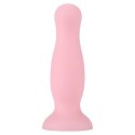 Plug anal ventouse rose pastel taille M