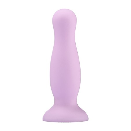 Plug anal ventouse violet pastel taille M