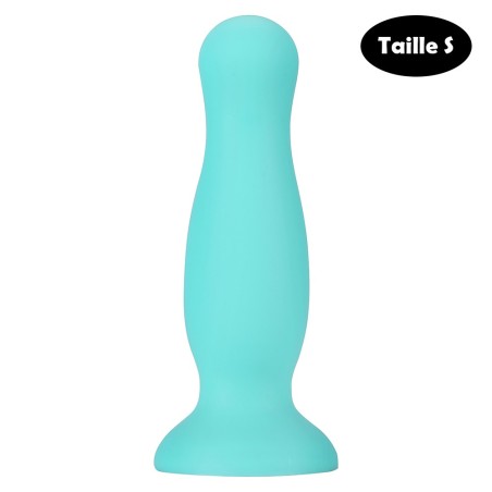 Plug anal ventouse vert pastel taille S