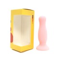 Plug anal ventouse rose pastel taille S