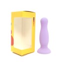 Plug anal ventouse violet pastel taille S