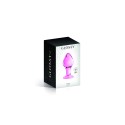 Plug anal boule en verre rose n°31 Glossy