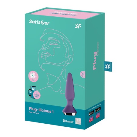 Satisfyer Plug anal vibrant connecté USB ilicious 1 violet Satisfyer