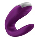 Satisfyer Sextoy de couple vibrant USB connecté Double Fun violet