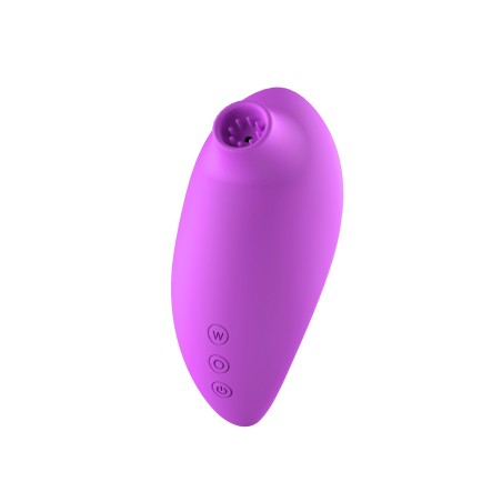 Vibromasseur clitoridien violet avec son œuf vibrant à distance