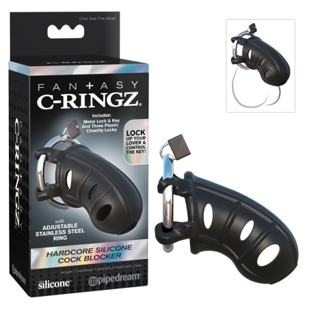 Cage de chasteté en silicone pour pénis C-Ringz