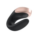 Satisfyer Vibromasseur connecté pour couple avec télécommande Double Love noir Satisfyer