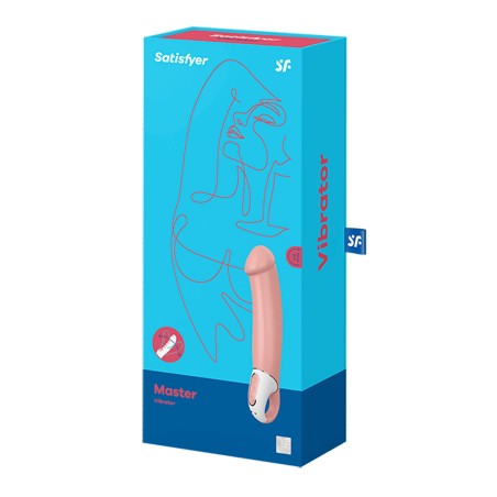 Satisfyer Vibromasseur waterproof en silicone USB Master Satisfyer