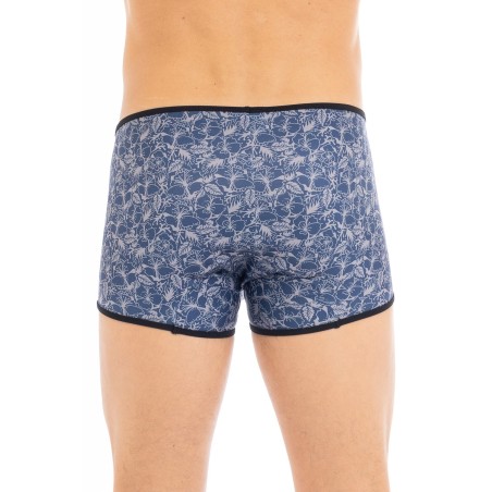 Boxer imprimé bleu Paradise - LM2304-67BLU