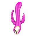 Vibromasseur Rabbit rose triple stimulation