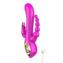 Vibromasseur Rabbit rose triple stimulation