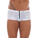 Mini Pant blanc avec double zip Wiz