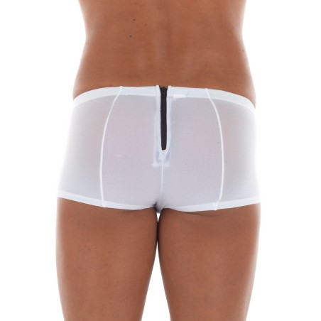 Mini Pant blanc avec double zip Wiz