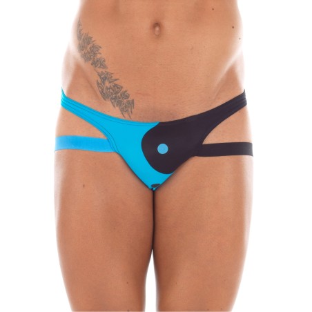 Jock strap bleu noir Tao